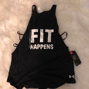 Medium black workout tank-top